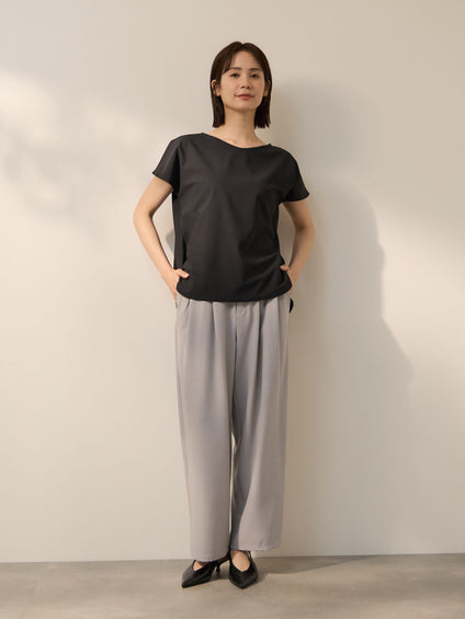 2WAYメランジツイルタックワイドパンツ