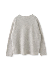 スパンコールクルーネックニット≪洗える≫