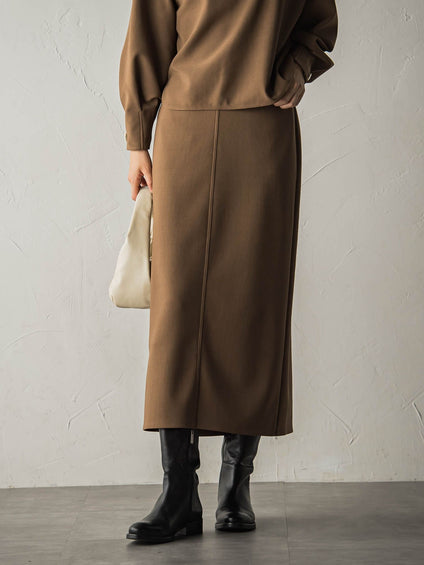 ジョーゼットダンボールAラインスカート≪セットアップ対応/洗濯機で洗える≫