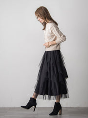 【新色追加】ボタニカルモチーフ刺繍カーディガン