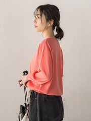【WEB限定】ひんやりUV Vネックビジュカーデ