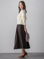 【WEB限定】フリルクルーカーディガン