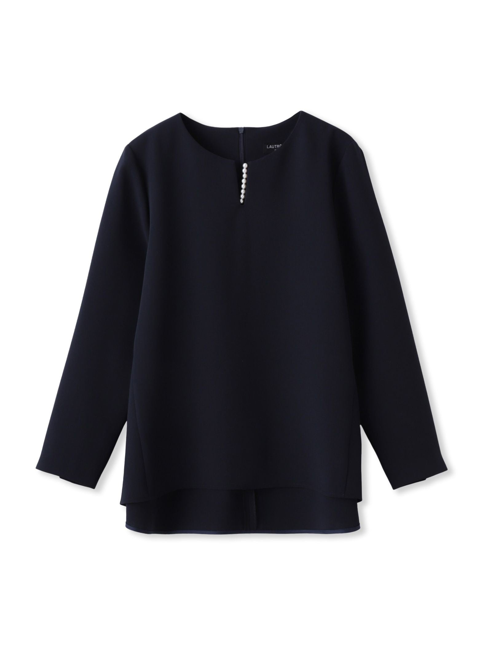 トリクシオンキーネックブラウス≪セットアップ対応/手洗い可能≫