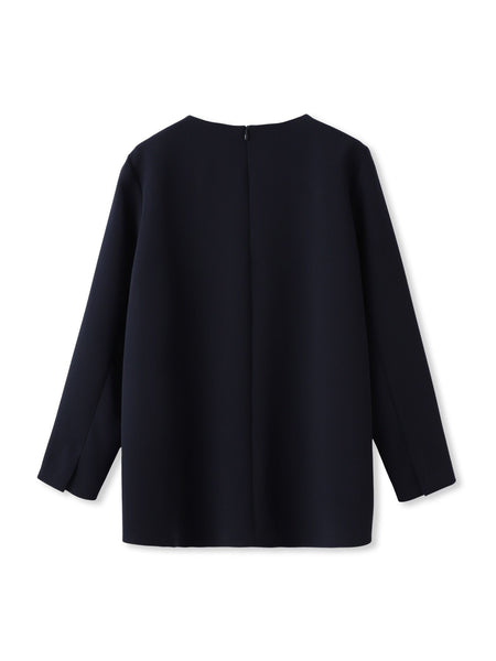 トリクシオンキーネックブラウス≪セットアップ対応/手洗い可能≫