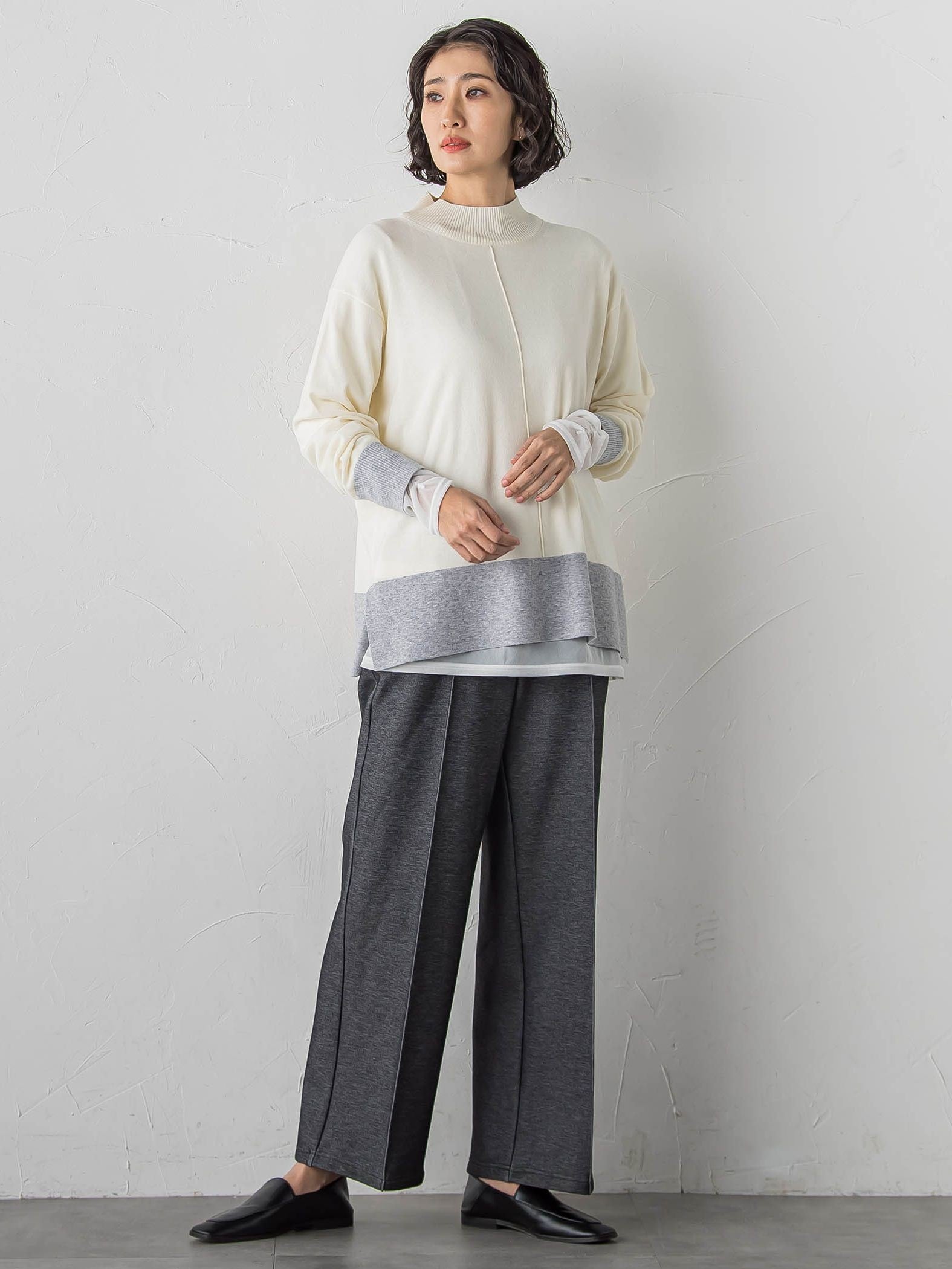 【WEB限定/新色追加】”まるで毛布”とろける裏起毛ワイドパンツ