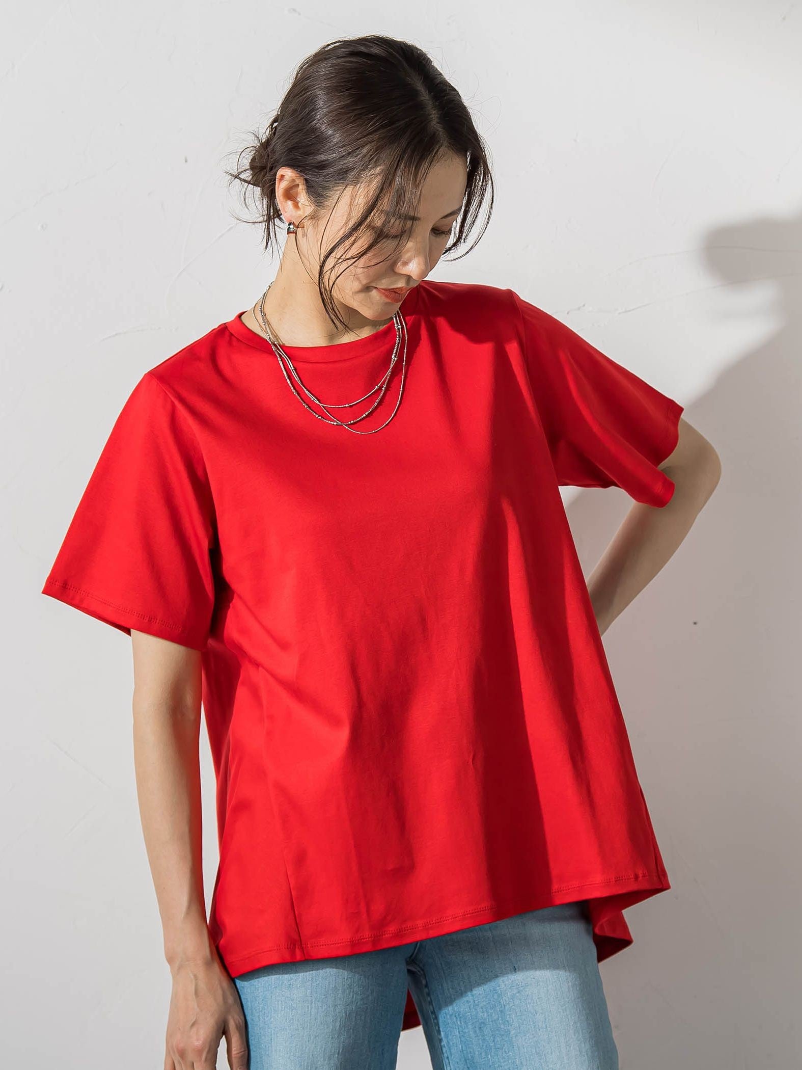 【WEB限定】≪気分で選べる12色展開！≫ジュエリーカラーカットソー
