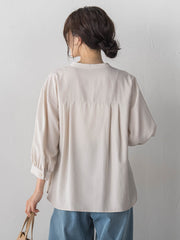 【WEB限定】タンブラーブッチャーブラウス