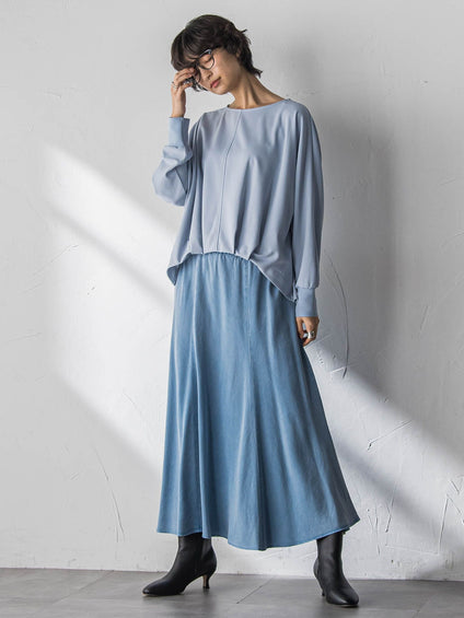 “ 叶える ” タックヘムドルマンショートプルオーバー