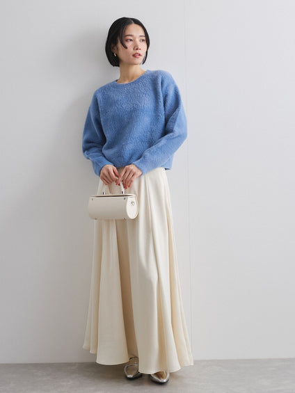 FAY（フェイ） コットンシルク切替袖 ニットプルオーバー FAY（フェイ） コットンシルク切替袖 ニットプルオーバー