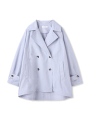 撥水オーバーミドルトレンチコート≪手洗い可能≫