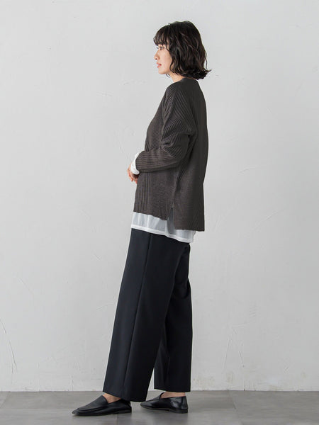 【大きいサイズ】ヘリンボーンニット