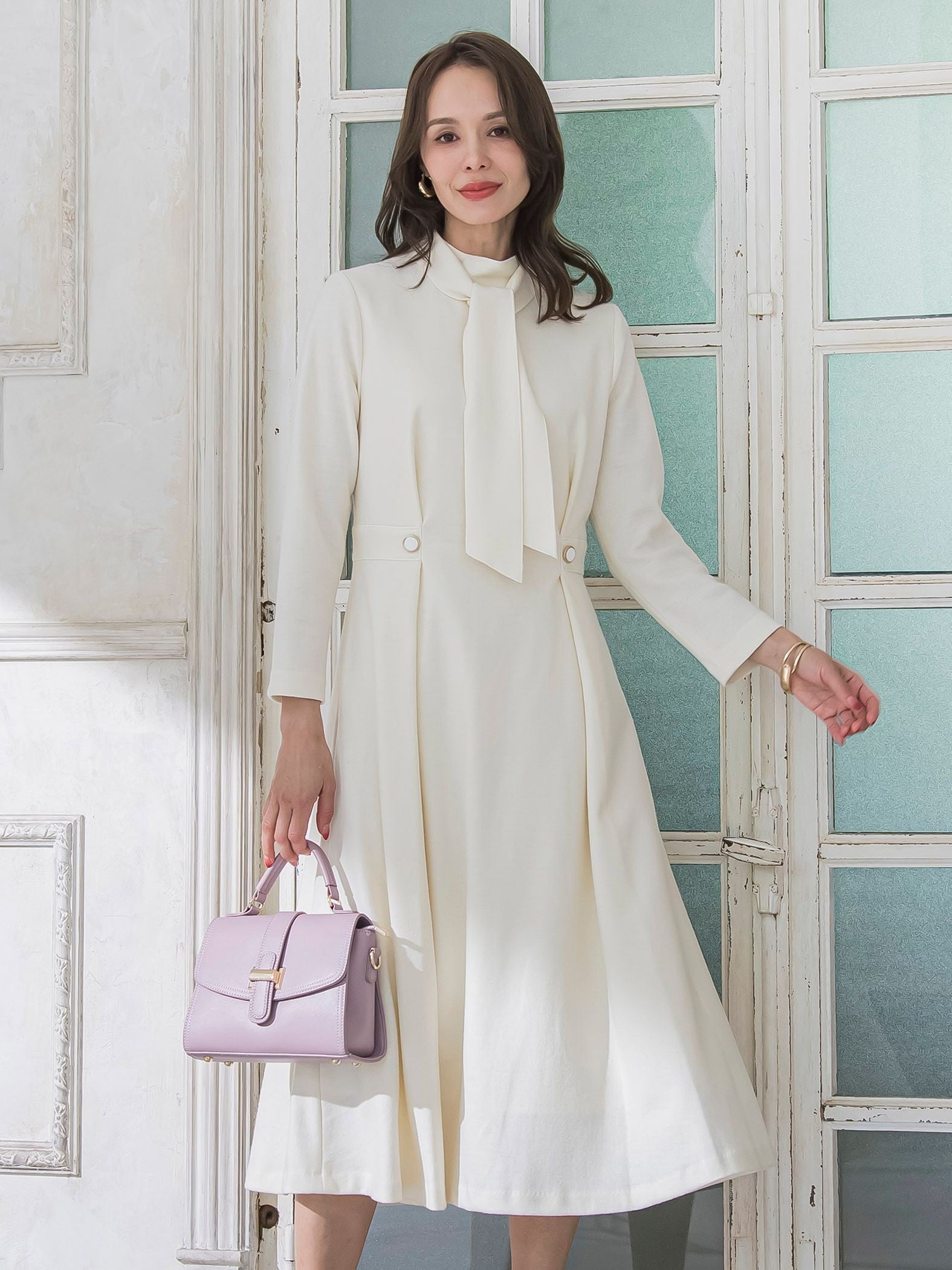 ルミナリー圧縮スムースワンピース