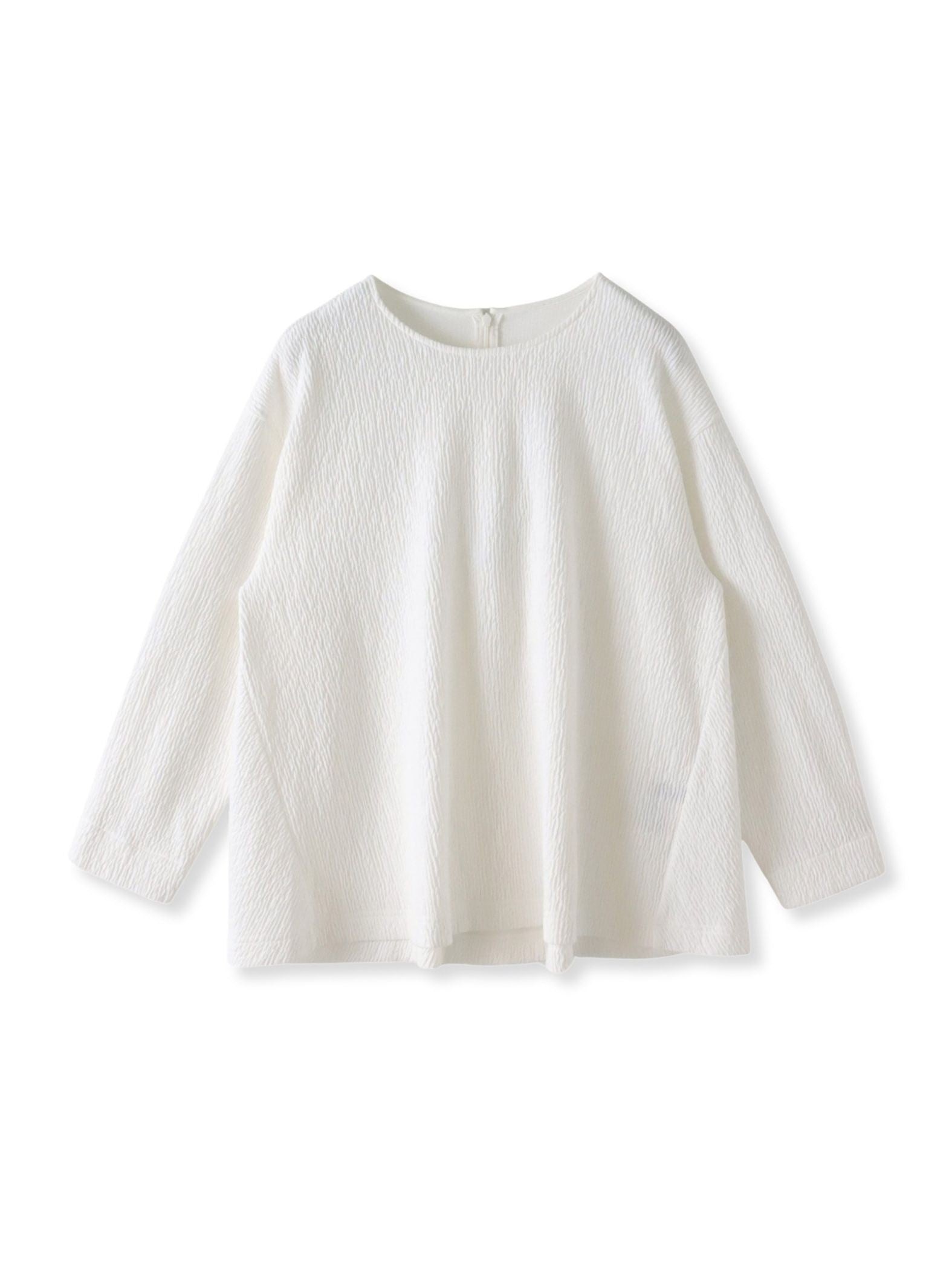 【大きいサイズ】ツブツブジョーゼットカットソー≪洗濯機で洗える≫