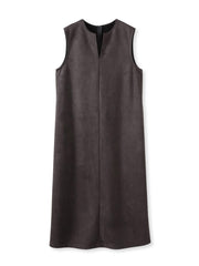 【WEB限定】フェイクスエードワンピース≪洗える≫