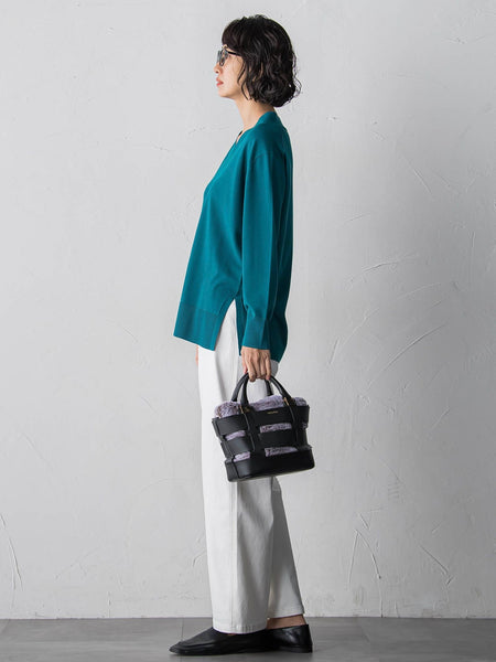 【大きいサイズ】Vネックニット≪手洗い可能≫