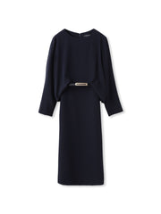 アチェローザバックサテンジョーゼットワンピース