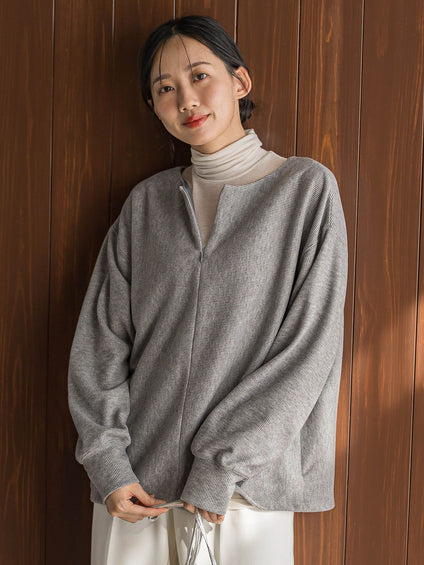 ニットコーデュロイカットソー≪手洗い可能≫