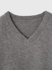 アルパカタッチVネックニットプルオーバー≪手洗い可能≫