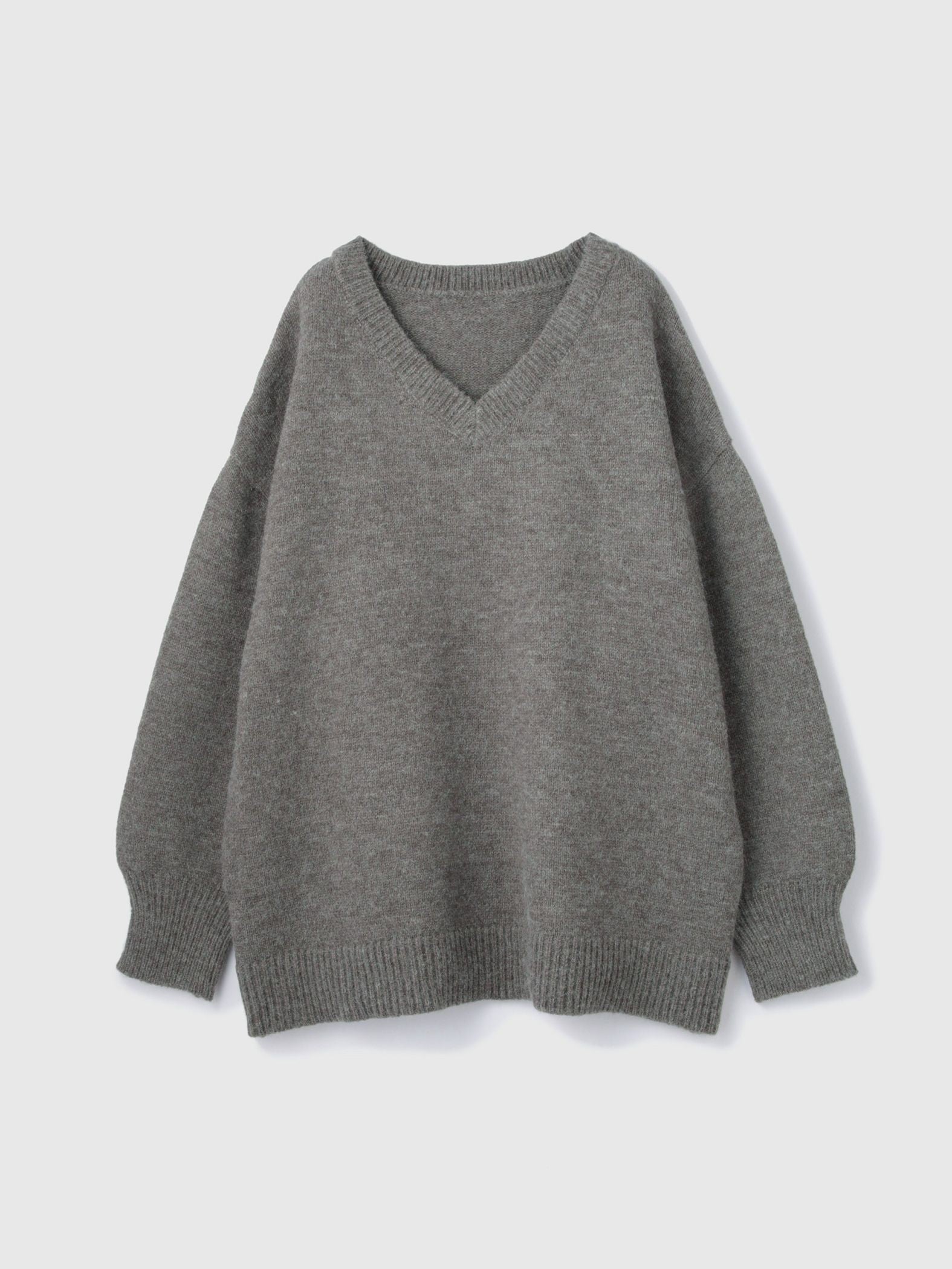 アルパカタッチVネックニットプルオーバー≪手洗い可能≫