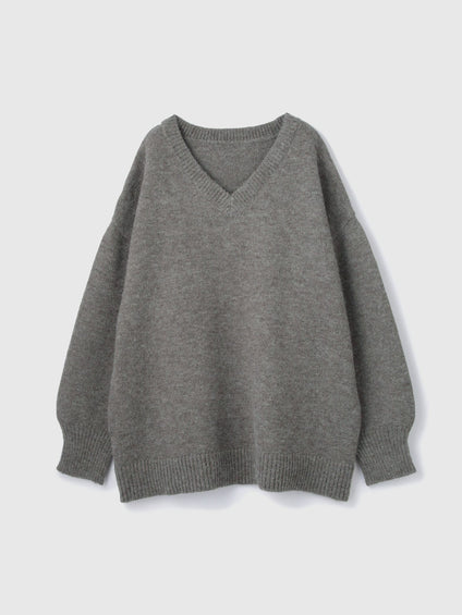 アルパカタッチVネックニットプルオーバー≪手洗い可能≫
