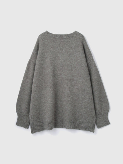 アルパカタッチVネックニットプルオーバー≪手洗い可能≫