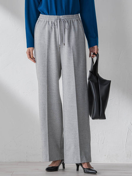 両面起毛ワイドパンツ
