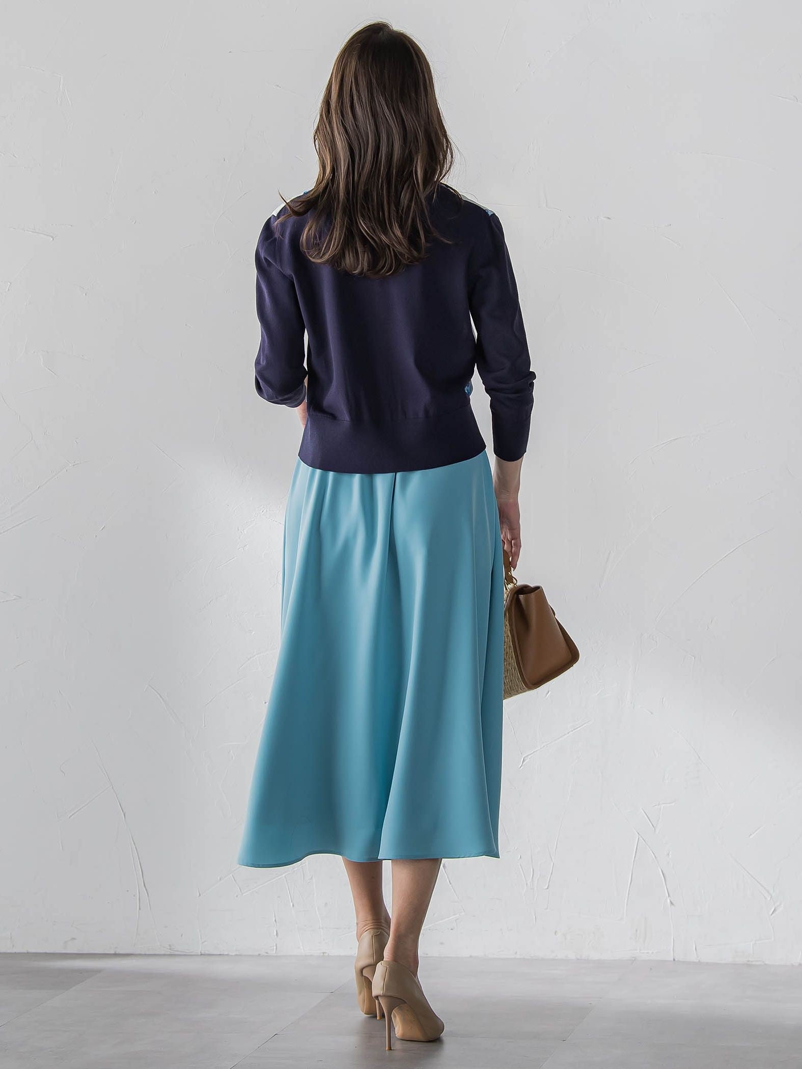 ダブルサテンスカート