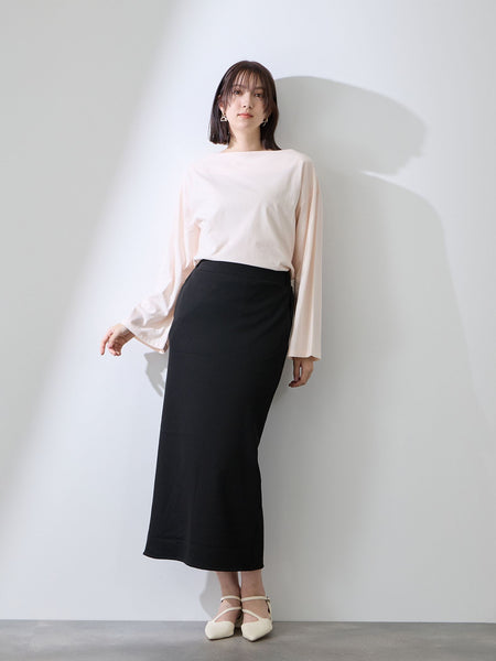 ミドルリブナロースカート≪洗濯機で洗える≫