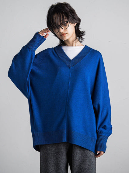新色追加】Wフェイスドルマンニットプルオーバー≪手洗い可能 