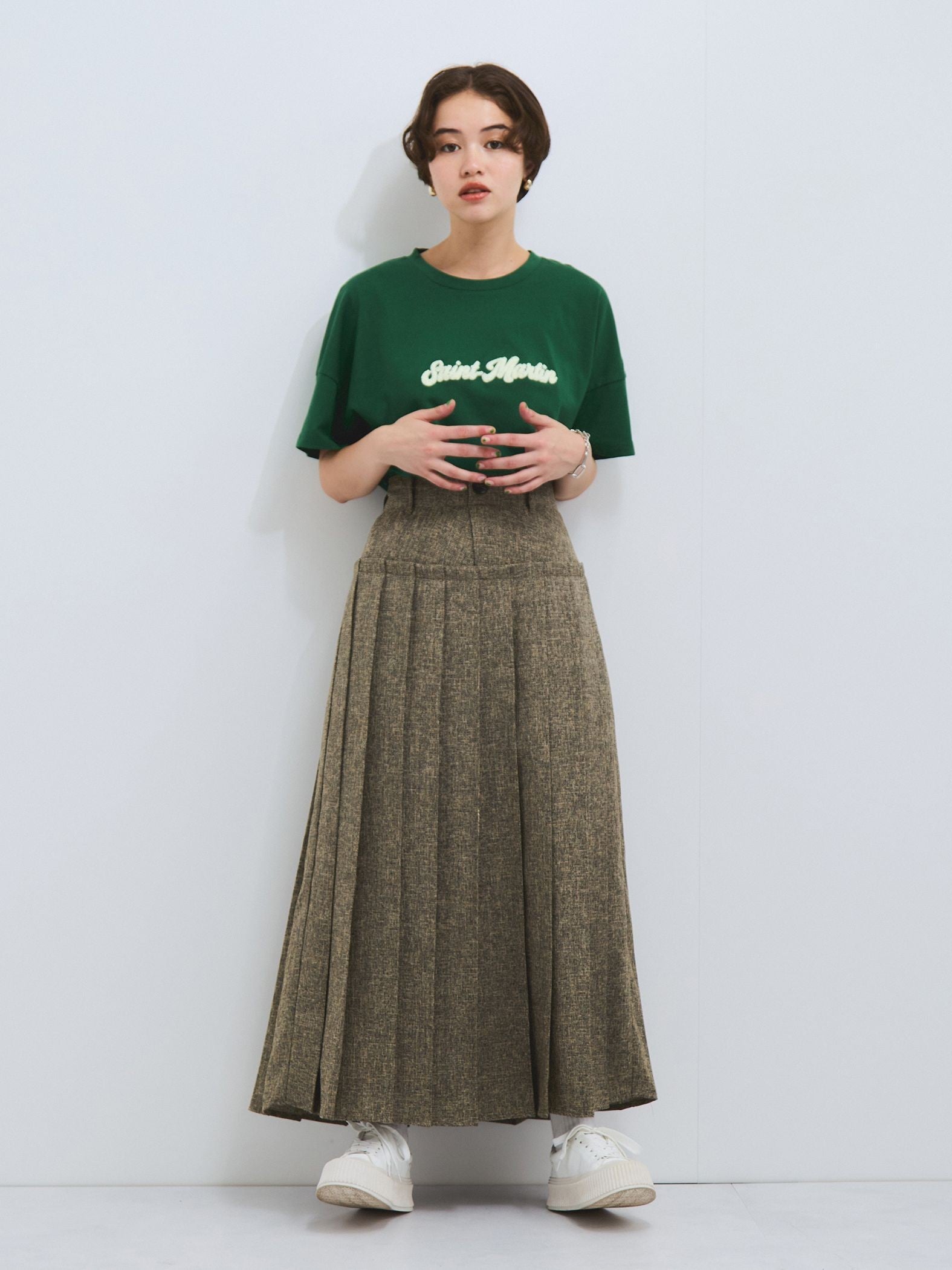さがら刺繍ロゴTシャツ≪洗濯機で洗える≫
