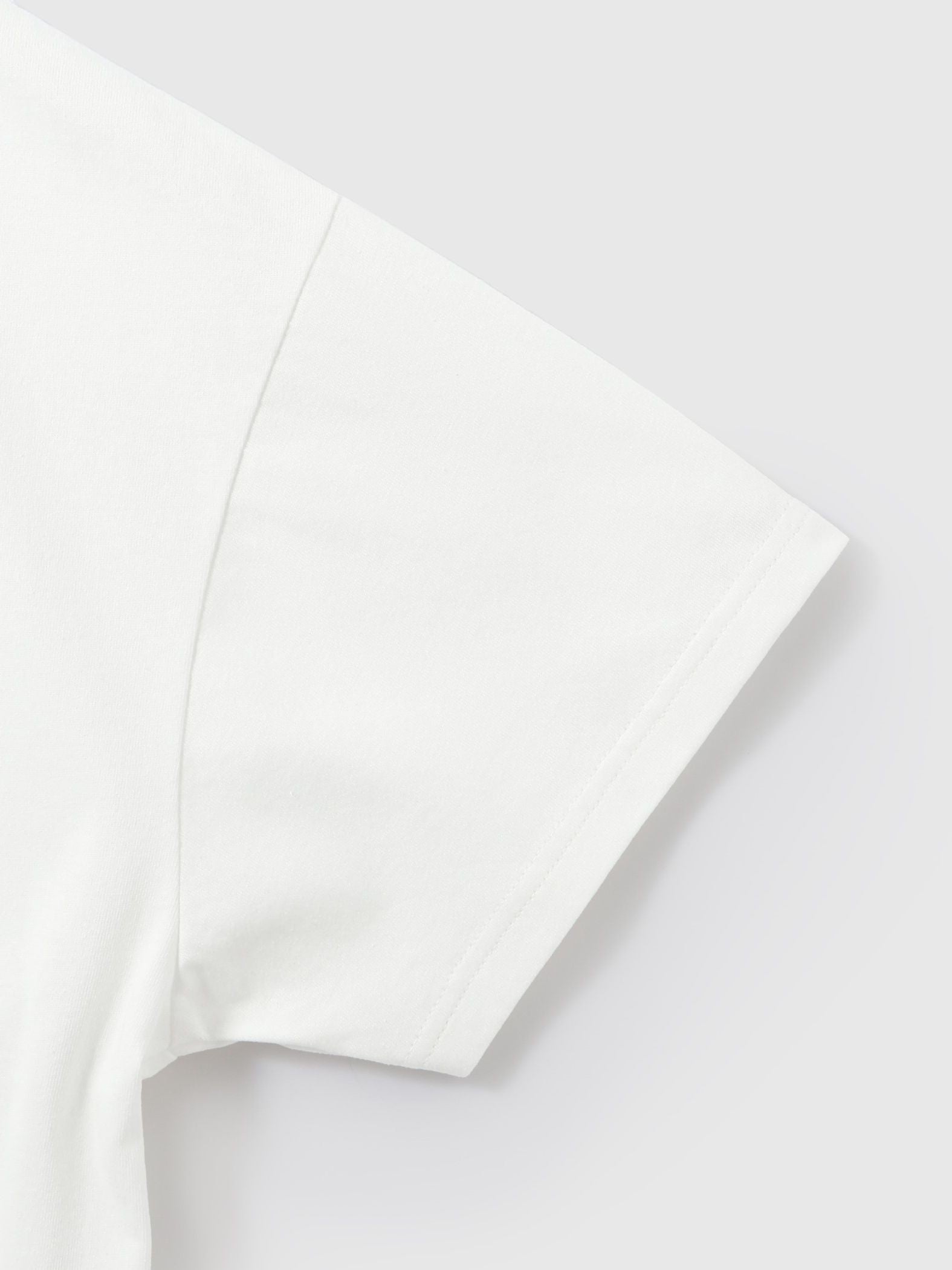 配色フォトプリントTシャツ≪手洗い可能≫