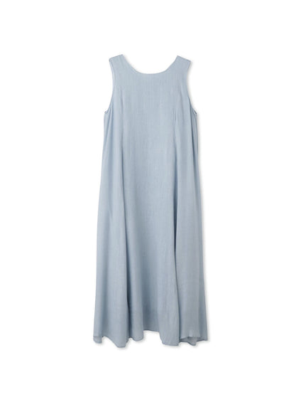 レーヨンデニムパネルワンピース
