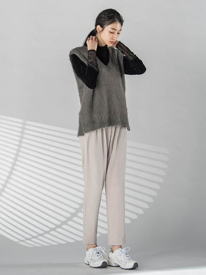 WEB限定】裏起毛キレイメストレッチパンツ≪手洗い可能≫ | la.f