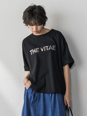 箔プリントロゴTシャツ≪手洗い可能≫