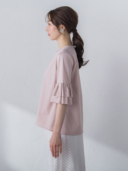 【WEB別注】 シールズトリコットタックスリーブカットソー≪洗濯機で洗える≫