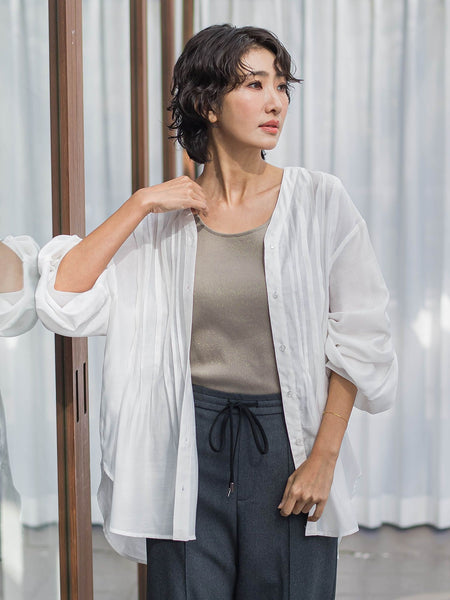 【WEB限定】シルキーローンブラウス