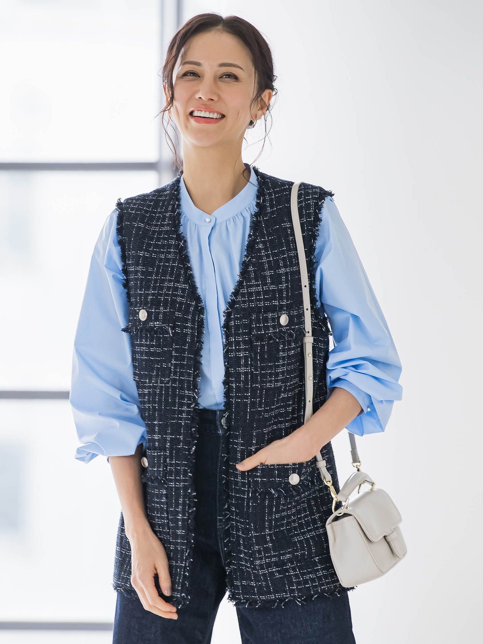 LUSTROツイードジレ