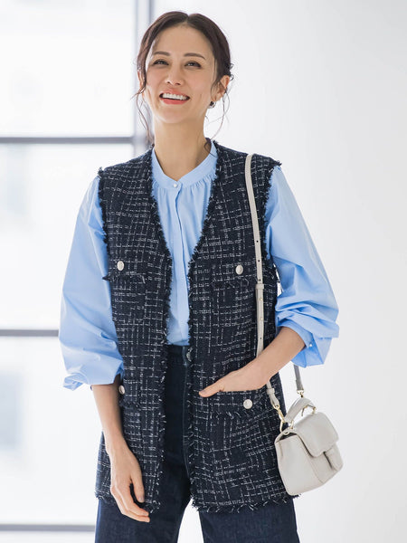 LUSTROツイードジレ