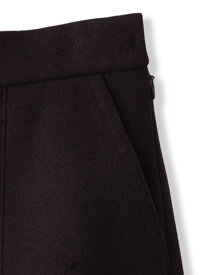 【WEB限定】ライトジャージメルトンスカート≪手洗い可能≫