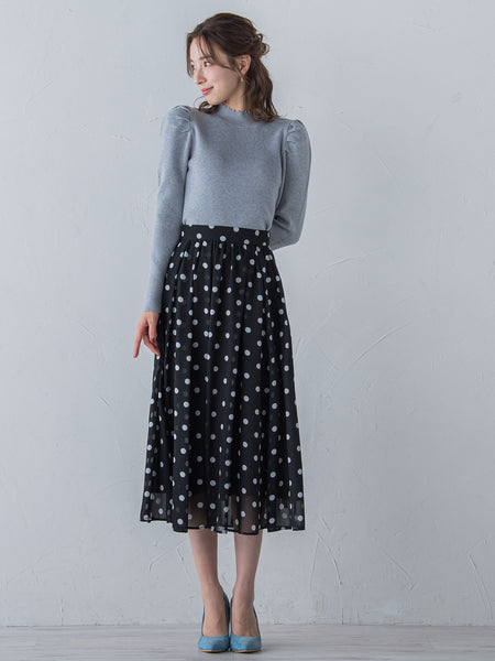 ドットシフォンスカート | QUEENS COURT（クイーンズコート  