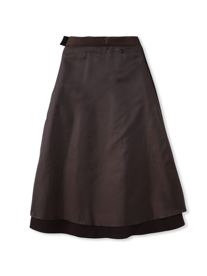 【WEB限定】ライトジャージメルトンスカート≪手洗い可能≫