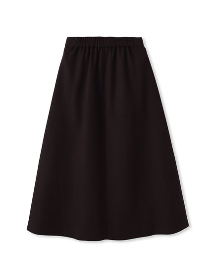 【WEB限定】ライトジャージメルトンスカート≪手洗い可能≫