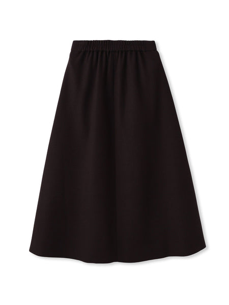 【WEB限定】ライトジャージメルトンスカート≪手洗い可能≫