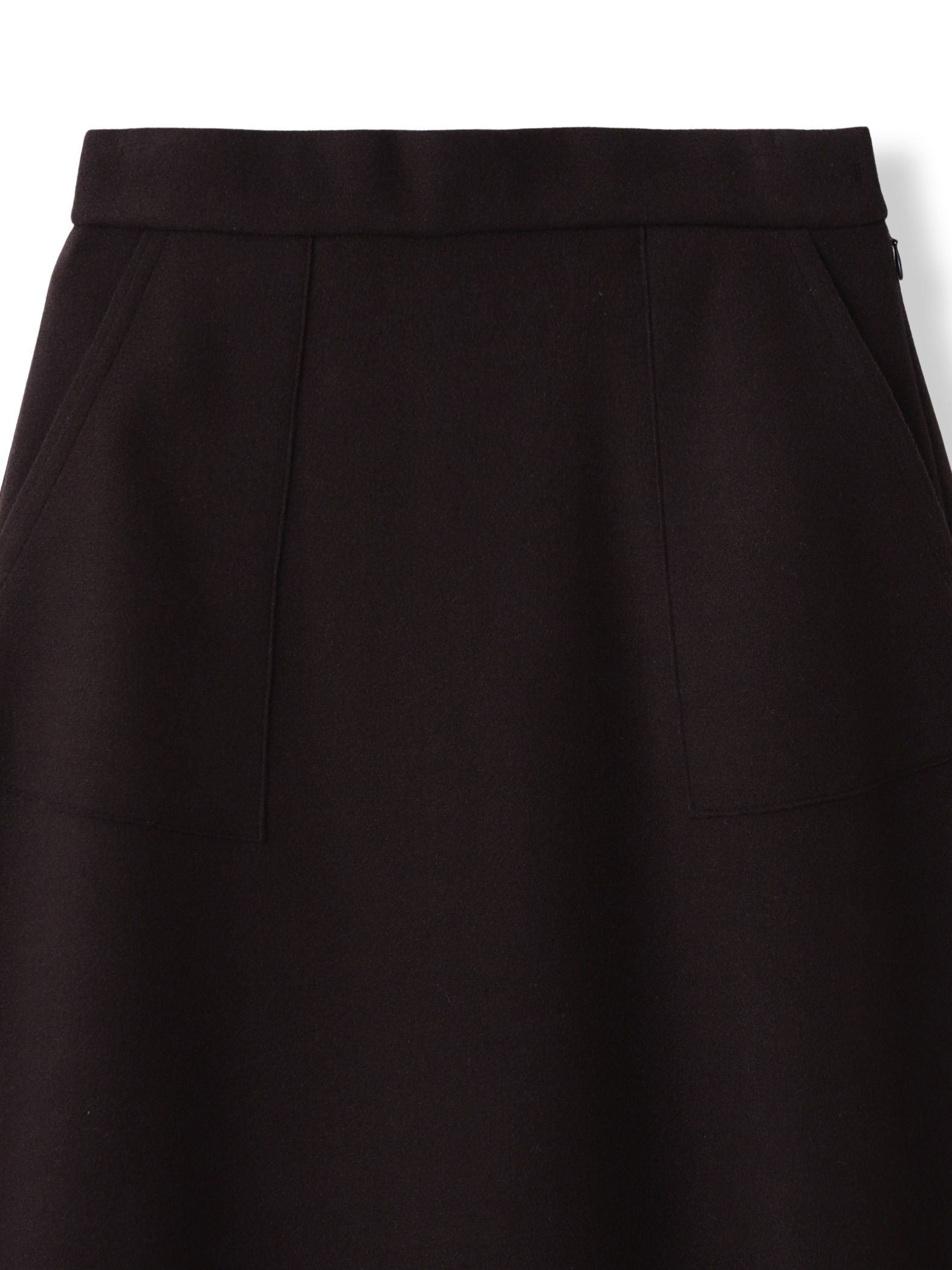 【WEB限定】ライトジャージメルトンスカート≪手洗い可能≫