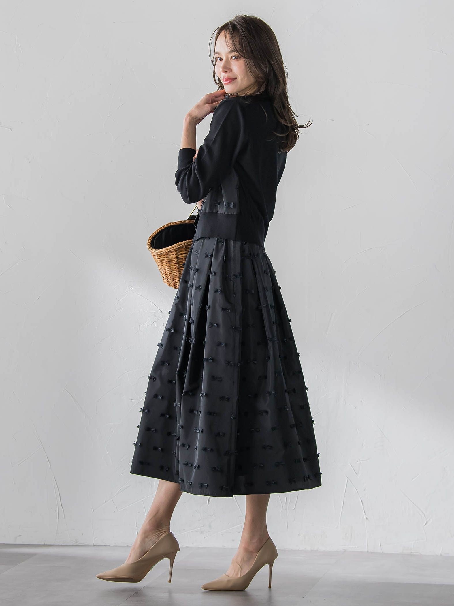 リボンジャガードスカート