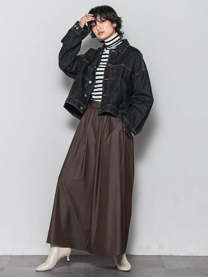 【新色追加】フレアヘムキュロットパンツ≪洗濯機で洗える≫