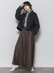 【新色追加】フレアヘムキュロットパンツ≪洗濯機で洗える≫