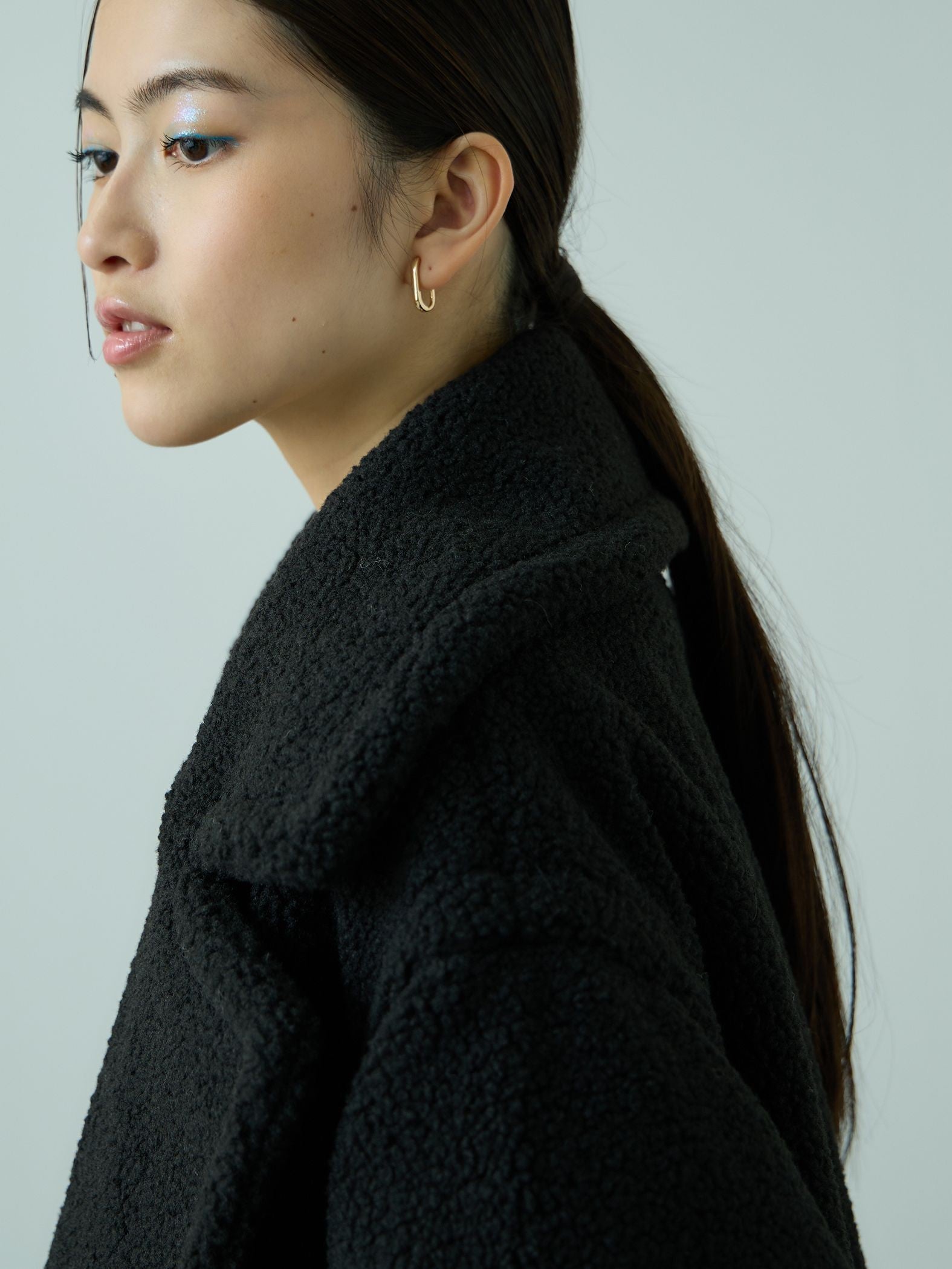 フェイクムートンミドルダブルコート