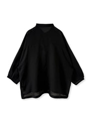 【大きいサイズ】アンティークガーゼジップブルゾン