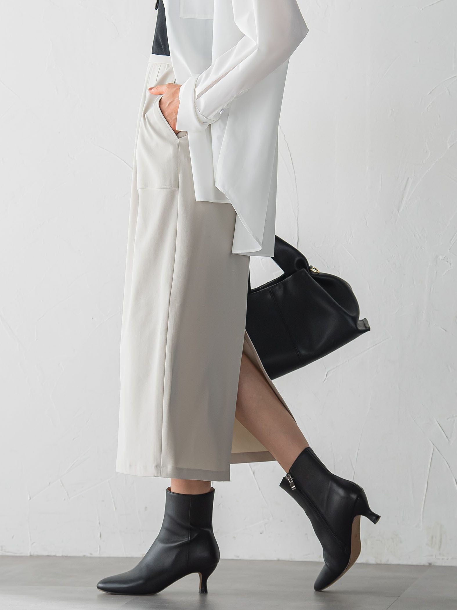 【WEB限定】Active Beautyナロースカート≪洗濯機で洗える≫